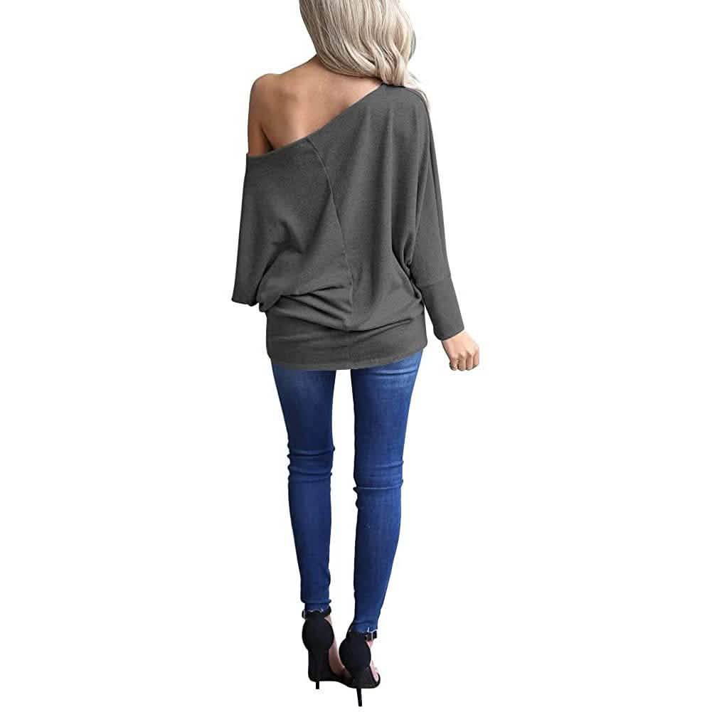 Women's Off-Shoulder Long-Sleeved Top